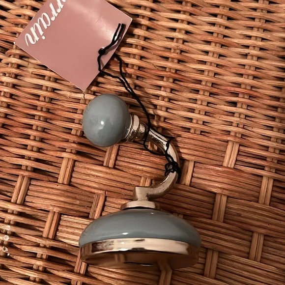 Anthropologie Ceramic Wall Hook Set of 5 NIP